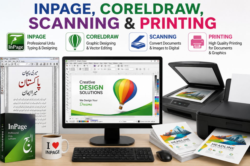 InPage CorelDRAW Scanning & Printing in Burewala